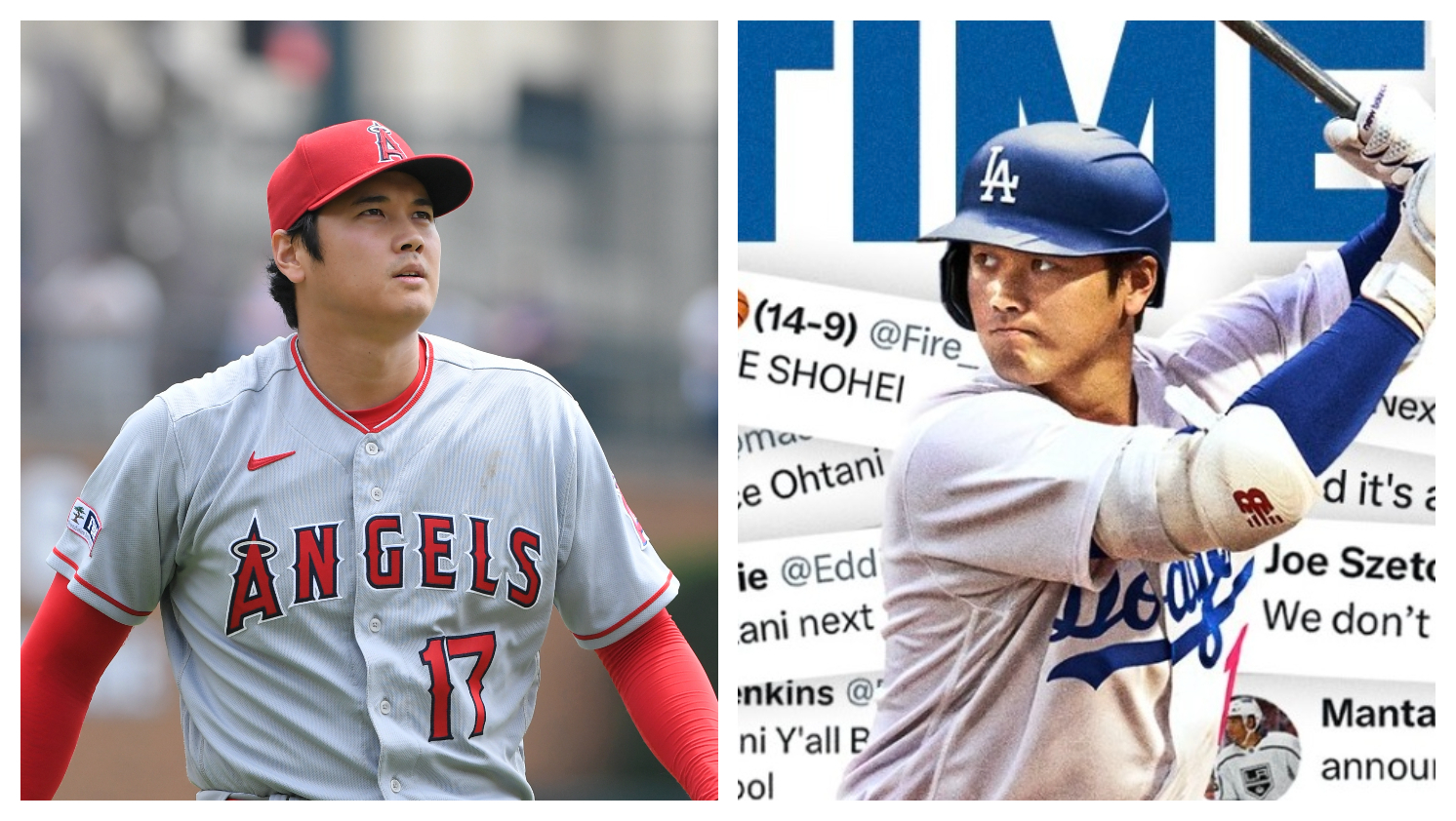 大谷翔平Angels（エンゼルス） & Dodgers（ドジャース） ステッカー 