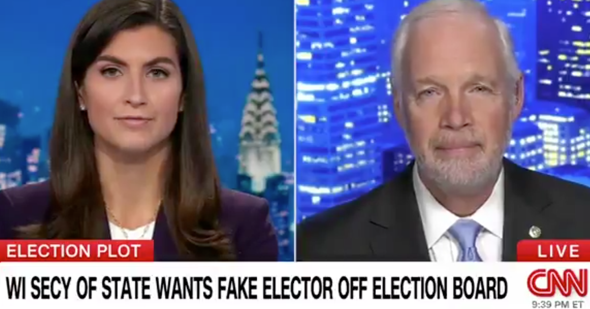 NextImg:GOP Sen. Ron Johnson Squirms When CNN’s Kaitlan Collins Asks Him To Back Up Claim