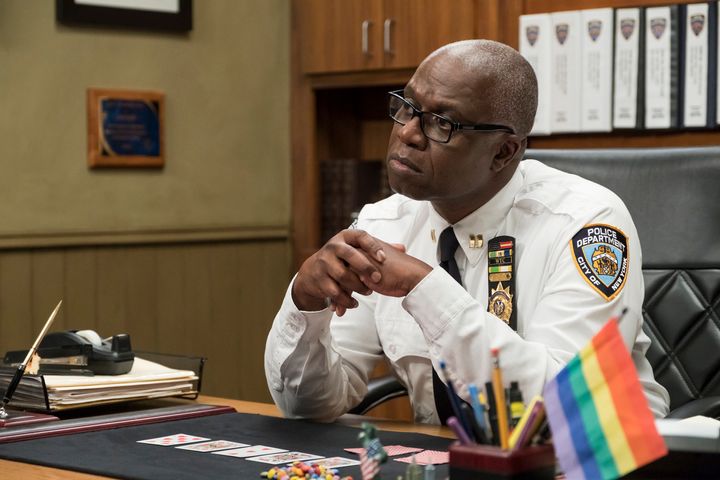 Andre Braugher in character as Ray Holt in Brooklyn Nine-Nine