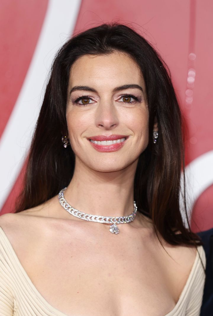Anne Hathaway at the Fashion Awards earlier this month