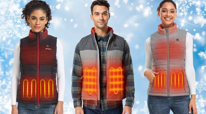 Ororo's lightweight heated vest comes in three colors for women and four colors for men. 