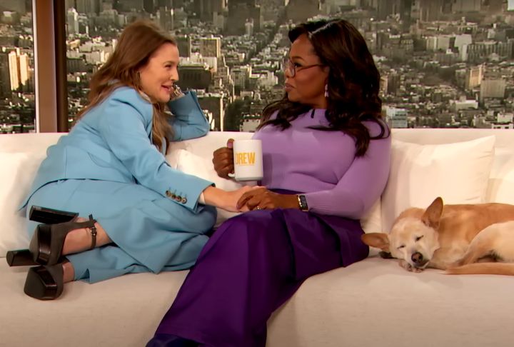 Drew Barrymore and Oprah Winfrey