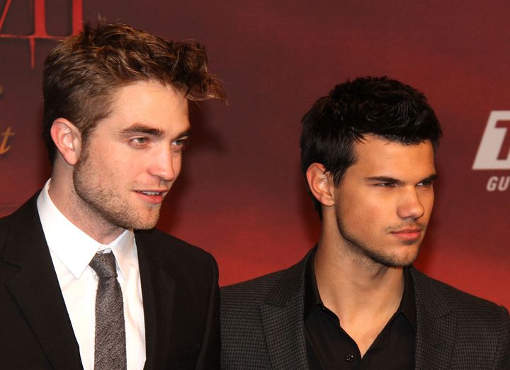 Pattinson and Lautner starred opposite each other in five "Twilight" films from 2008 to 2012. 