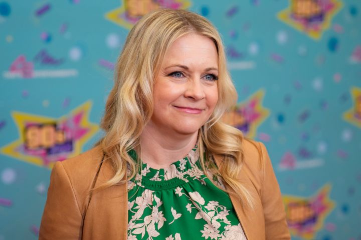 Melissa Joan Hart attends the '90s Con on Saturday, March 18, 2023, at the Hartford Convention Center in Hartford, Conn. 