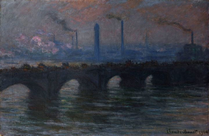 《ウォータールー橋、曇り》1900年、ヒュー・レイン・ギャラリー Collection & image © Hugh Lane Gallery, Dublin