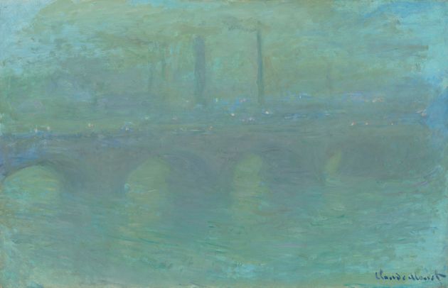 《ウォータールー橋、ロンドン、夕暮れ》1904年、ワシントン・ナショナル・ギャラリー © National Gallery of Art, Washington. Collection of Mr. and Mrs. Paul Mellon, 1983.1.27