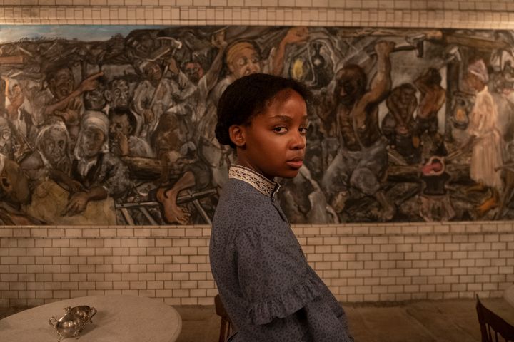 Thuso Mbedu as Cora Randall in "The Underground Railroad." Prime Video released the full series all at once, allowing viewers to watch at their own pace.