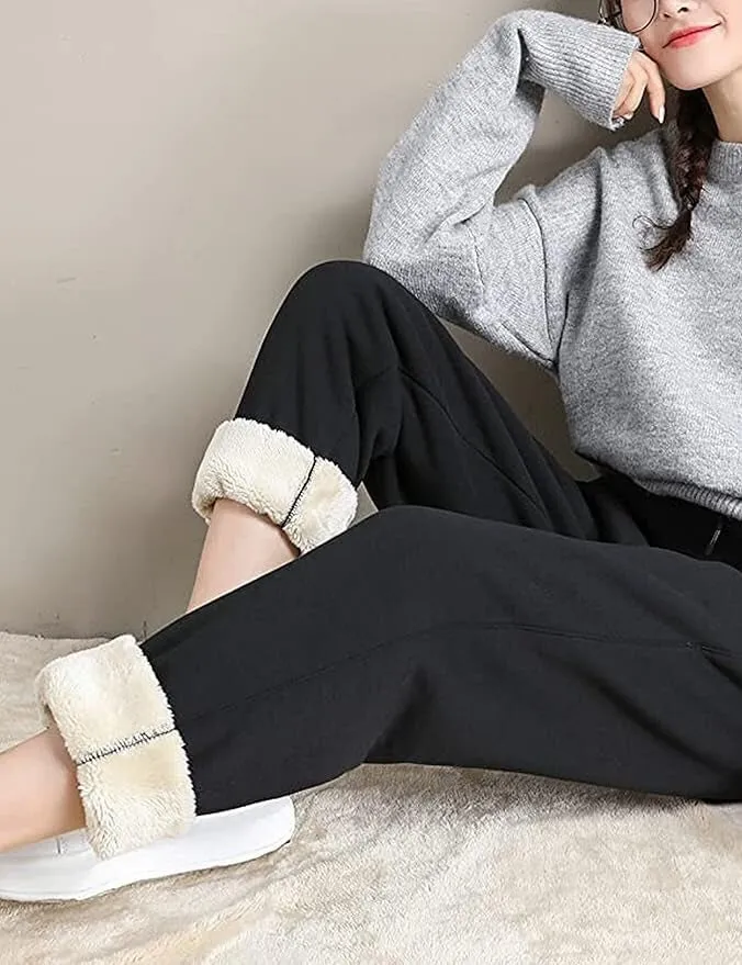 Safort Thick and Cozy Fleece-Lined Jogger Sweats Feel Heavenly