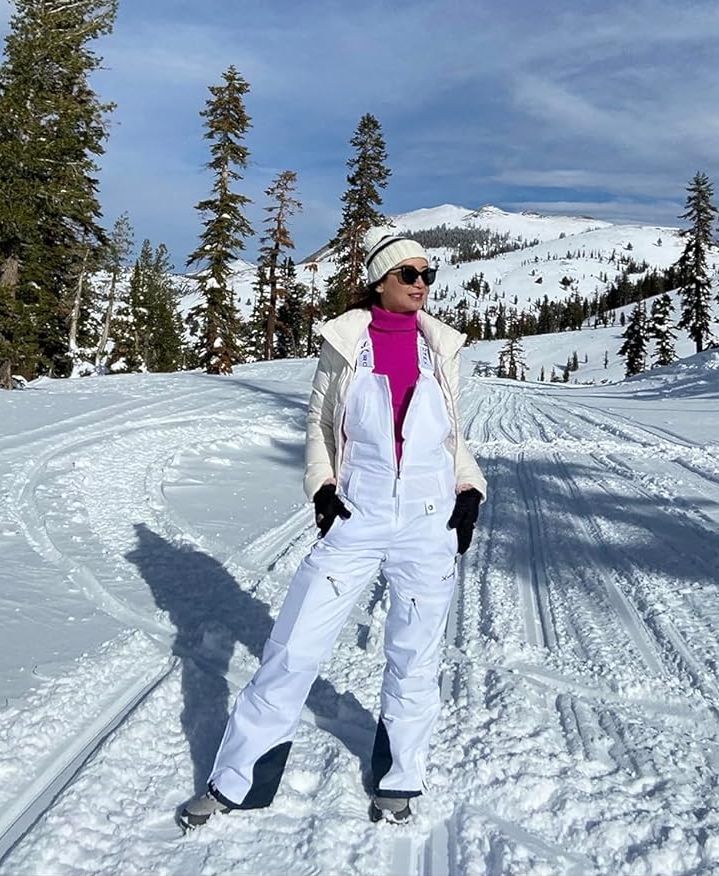 ALSOGO Women's Insulated Snow Pants Waterproof Ski Bib Overalls