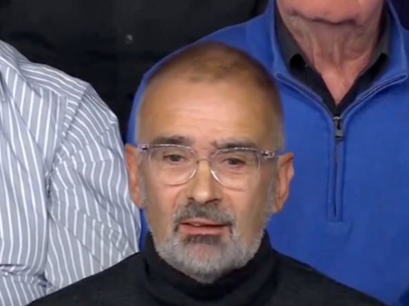 The man made clear his disenchantment with the Conservative on Question Time.