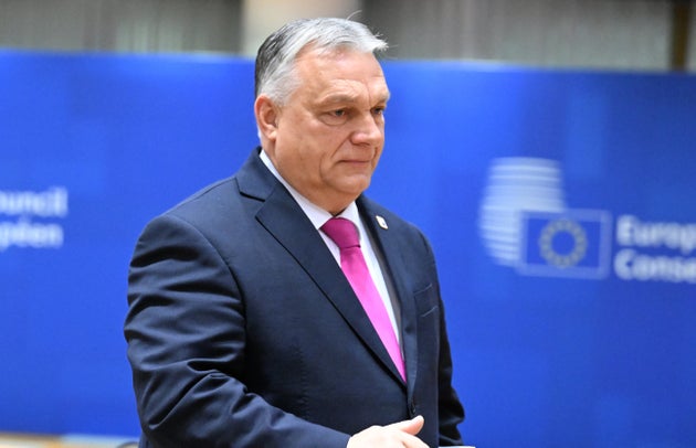 Hungarian Prime Minister Viktor Orban attends European Union Leaders Summit in Brussels.