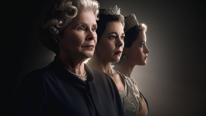 Imelda Staunton with her The Crown predecessors Olivia Colman and Claire Foy