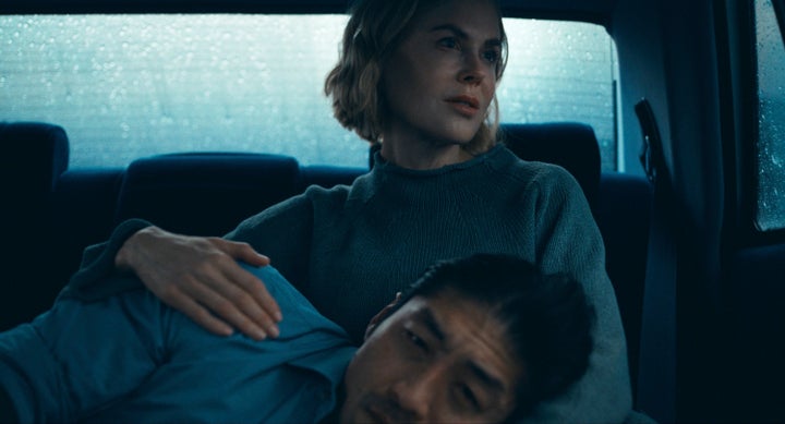 Clarke (Brian Tee) and Margaret (Nicole Kidman) in "Expats."