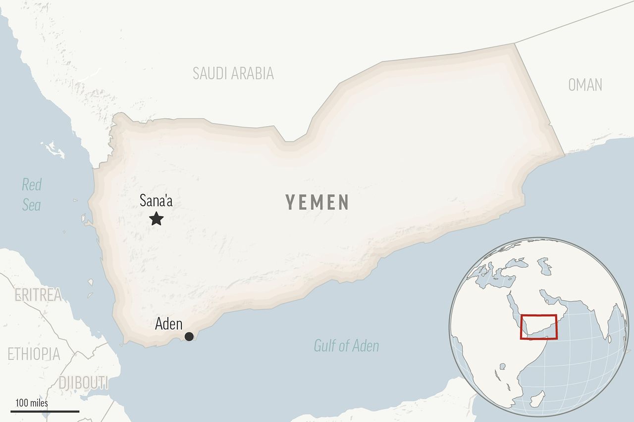 H Υεμένη με την πρωτεύουσά της, τη Σαναά, δίπλα στην Ερυθρά Θάλασσα. (AP Photo)