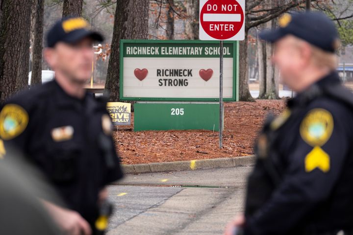 Students return to Richneck Elementary in Newport News, Virginia, back in January following the shooting.