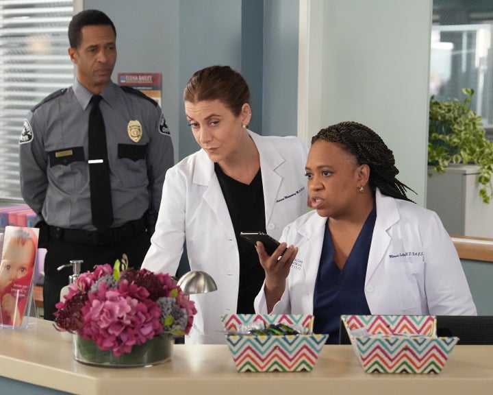 Drs. Addison Montgomery (Kate Walsh) and Miranda Bailey (Chandra Wilson) on ABC's "Grey's Anatomy," which featured a storyline about the attacks that abortion providers routinely face on the job.