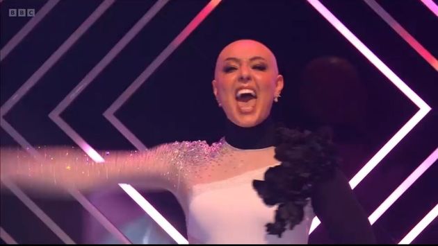 Amy Dowden in the Strictly Come Dancing ballroom during last year's final