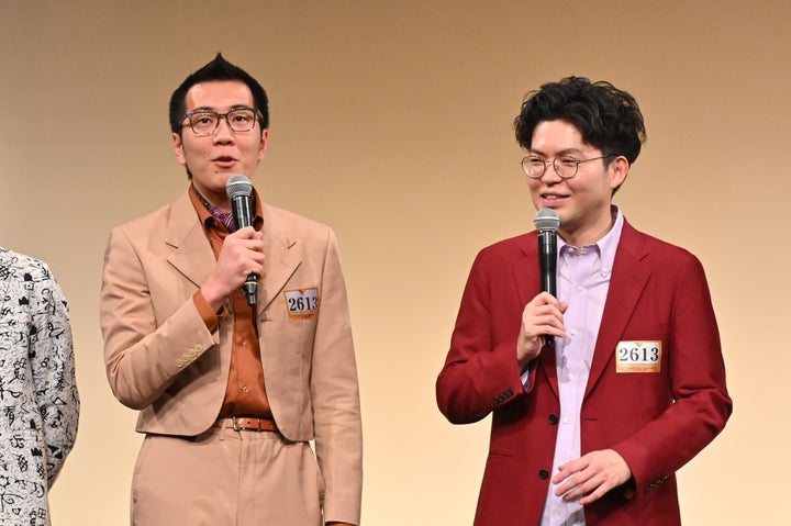 ヤーレンズの楢原真樹さん（左）と出井隼之介さん