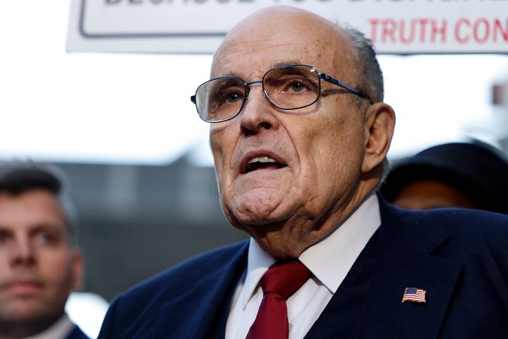 Outside a Washington, D.C., courthouse on Friday, Rudy Giuliani called the $148 million figure "absurd" and said he plans to appeal the verdict.