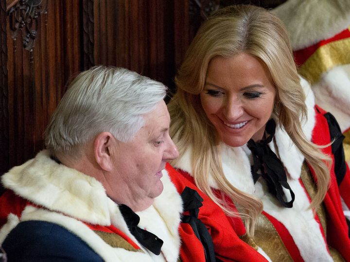 Michelle Mone in the Lords ahead of the 2016 Queen's Speech.