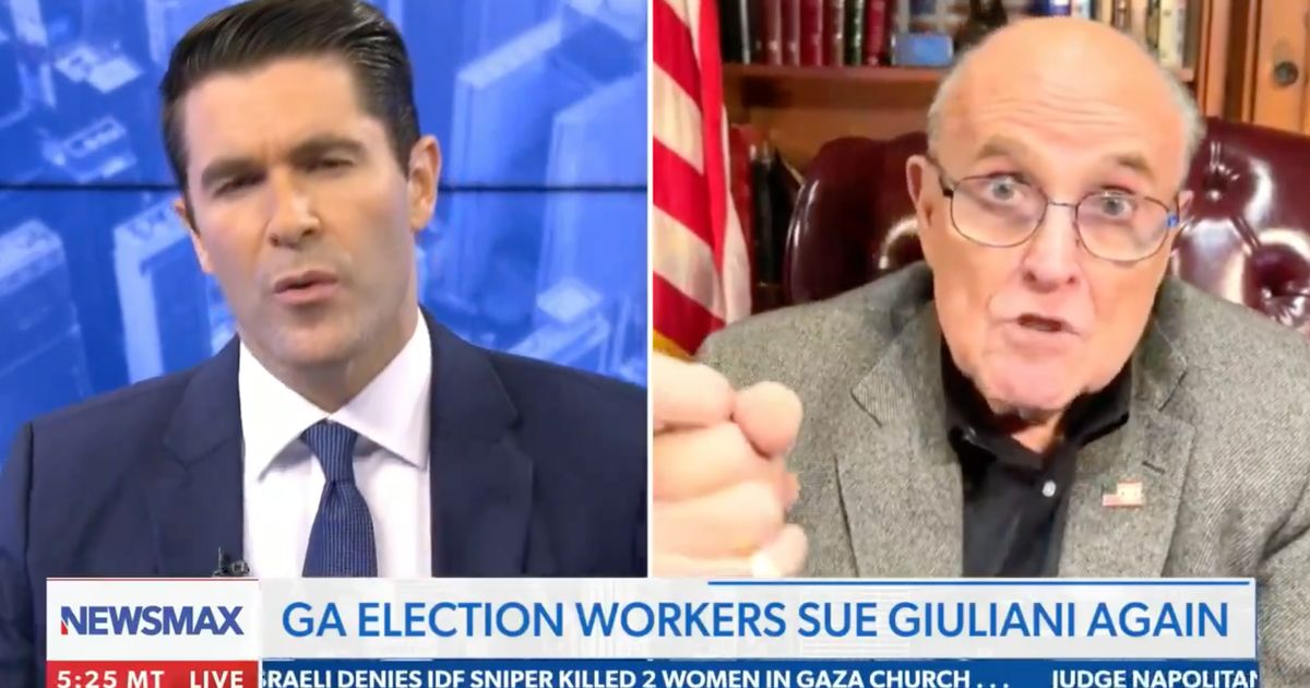 Rudy Giuliani Back On Newsmax Doing The Same Ol' Thing After $148 Million Verdict