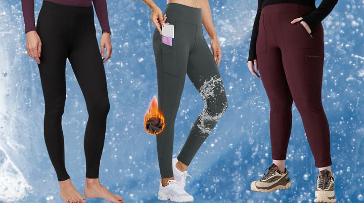 Women's Solid Fleece Sports Leggings in Black – Apple Girl Boutique