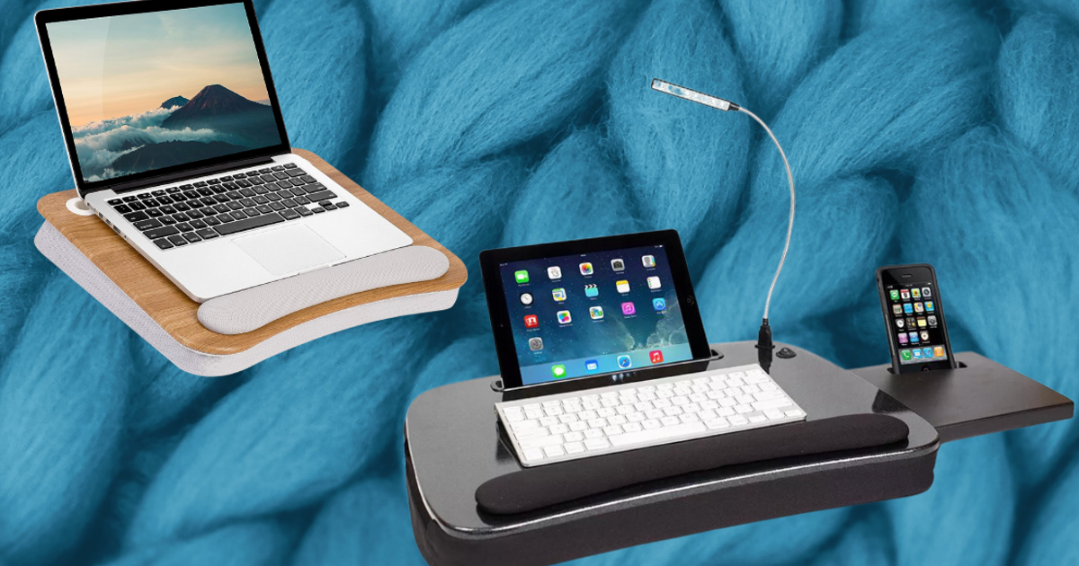 Portable lap desk on sale with memory foam