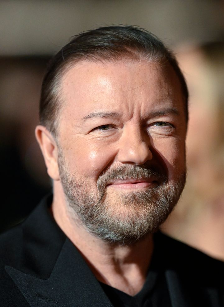 Ricky Gervais at the National Television Awards in 2022