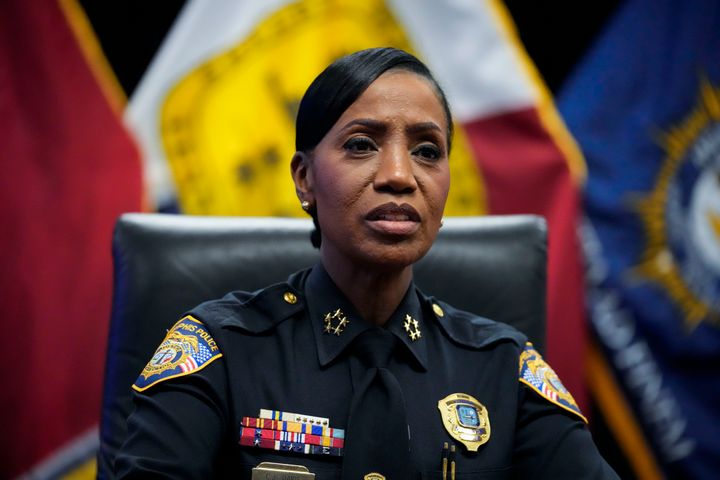 Memphis Police Chief Cerelyn Davis speaks during an interview on Jan. 27, 2023, in advance of the release of police bodycam video showing Nichols being beaten by Memphis Police officers.