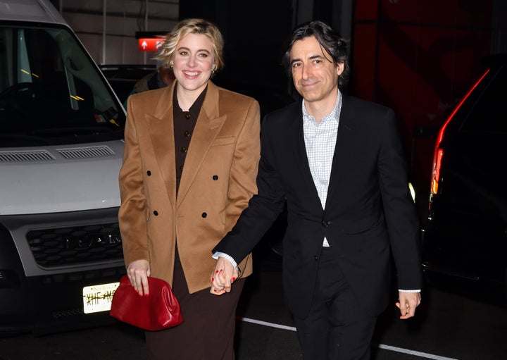 Greta Gerwig and Noah Baumbach pictured in New York last week