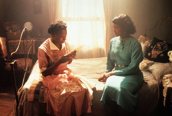 Celie (Goldberg) and Shug's (Margaret Avery) romantic affair is practically nonexistent in Steven Spielberg's "The Color Purple."