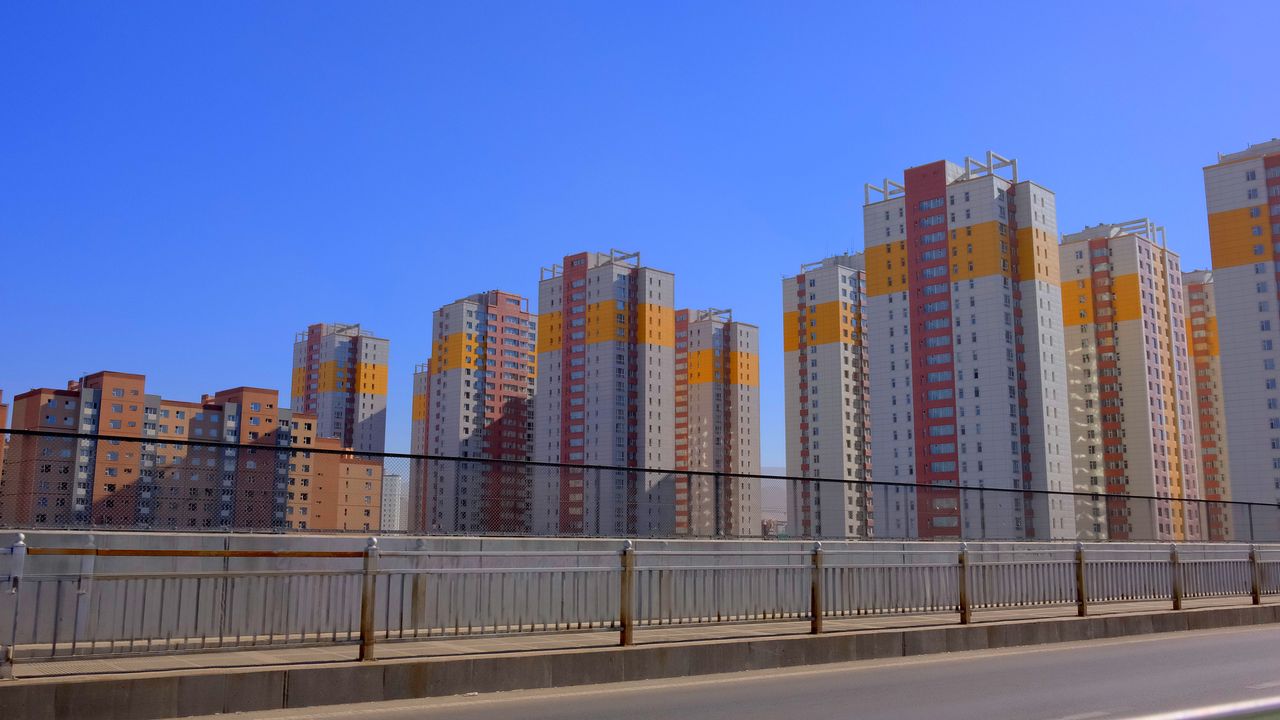 New apartment towers in central Ulaanbaatar, Mongolia, in October 2023.