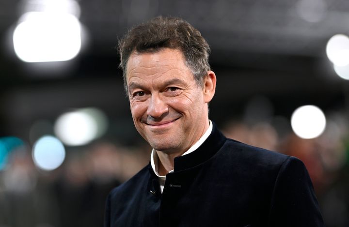 Dominic West attends The Crown's "finale celebration" earlier this month