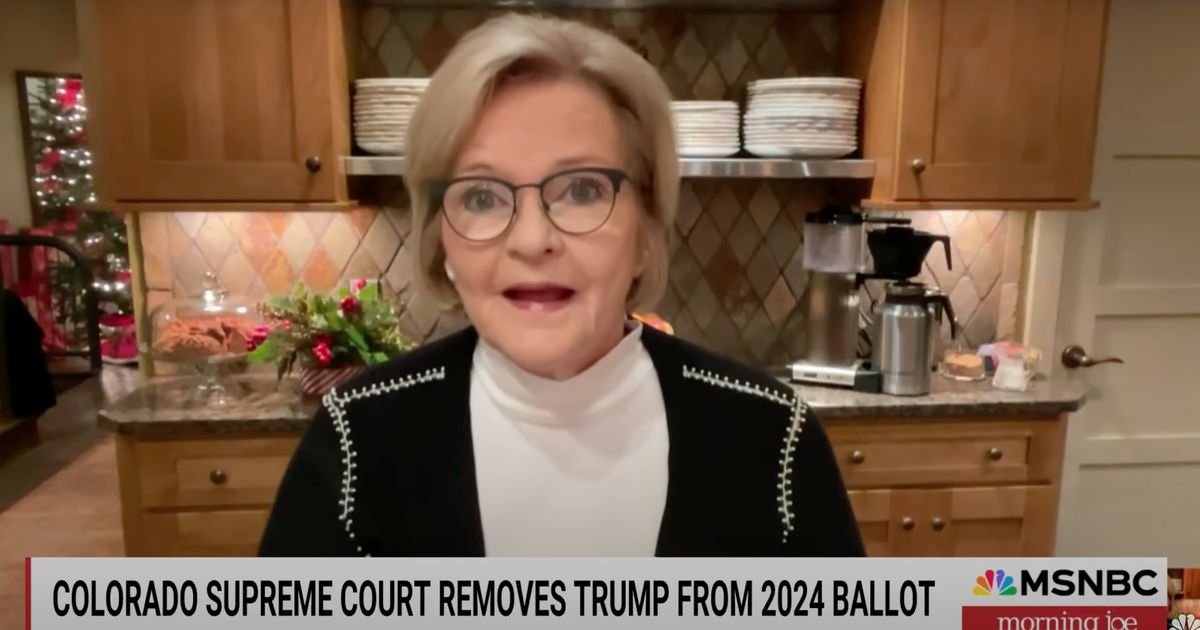 Former Sen. Claire McCaskill Says Colorado Ruling 'Really Helps Donald Trump'