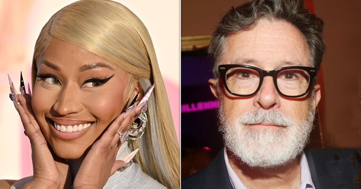 Stephen Colbert Dishes Out Hilarious Bars In Rap Battle Against Nicki Minaj