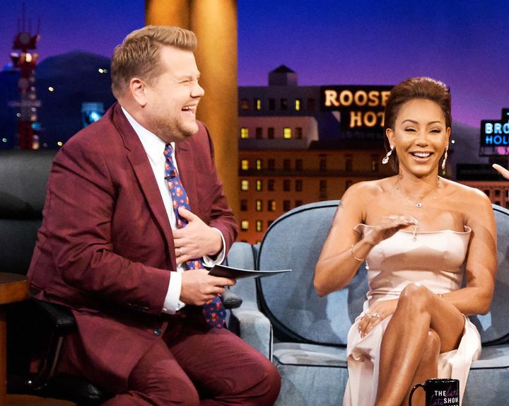 James and Mel B on The Late Late Show in 2018