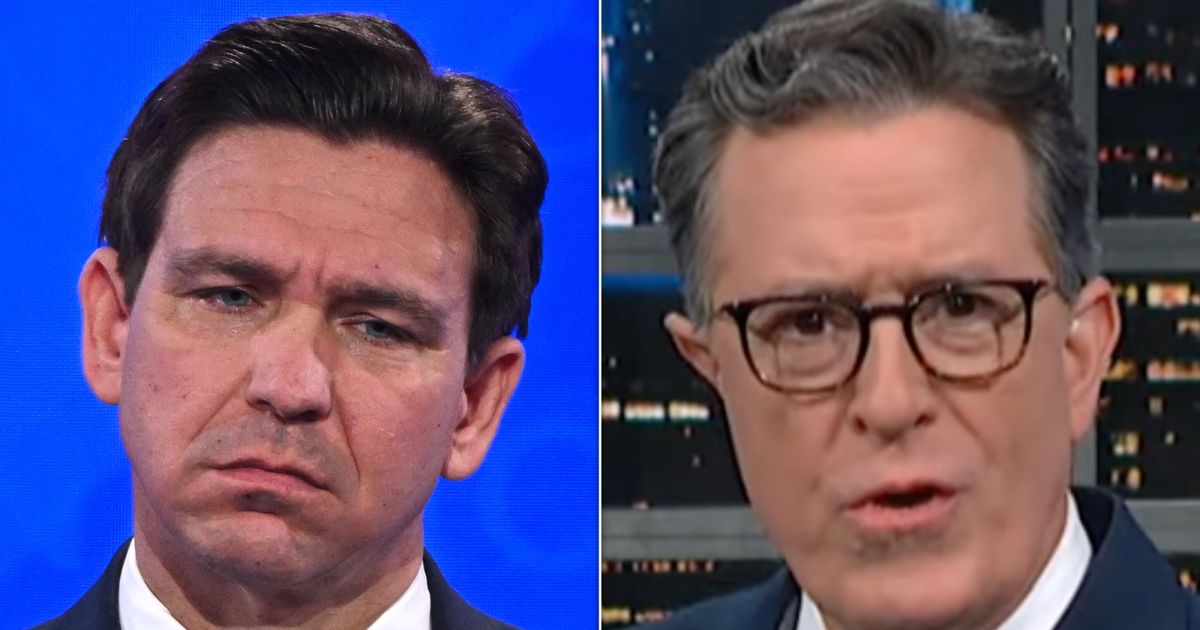 Stephen Colbert Mocks Ron DeSantis Over 'Especially Humiliating' New Development