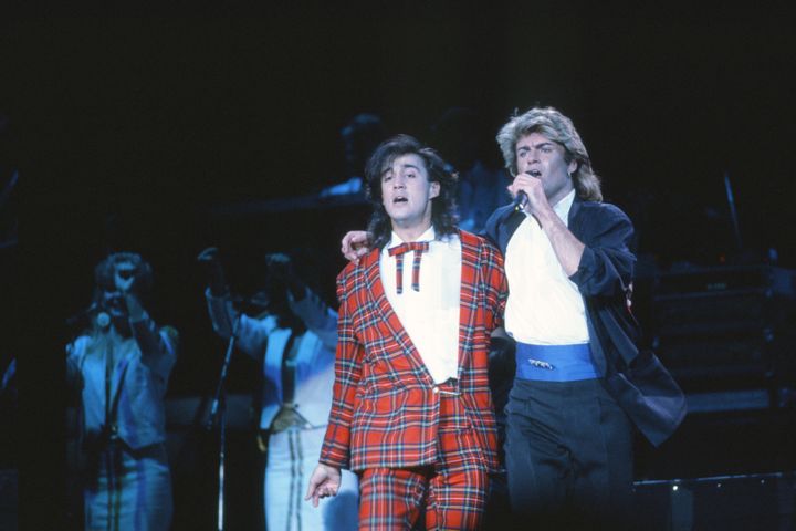 Wham! performing in China in 1985
