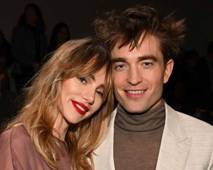 Waterhouse and Pattinson at the Dior Fall 2023 Menswear Show in December 2022.