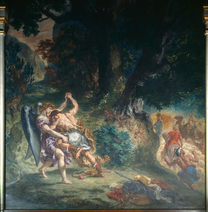 Eugene Delacroix (1798-1863), O άγγελος παλεύει με τον Ιακώβ