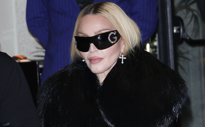 Madonna pictured in Milan last month