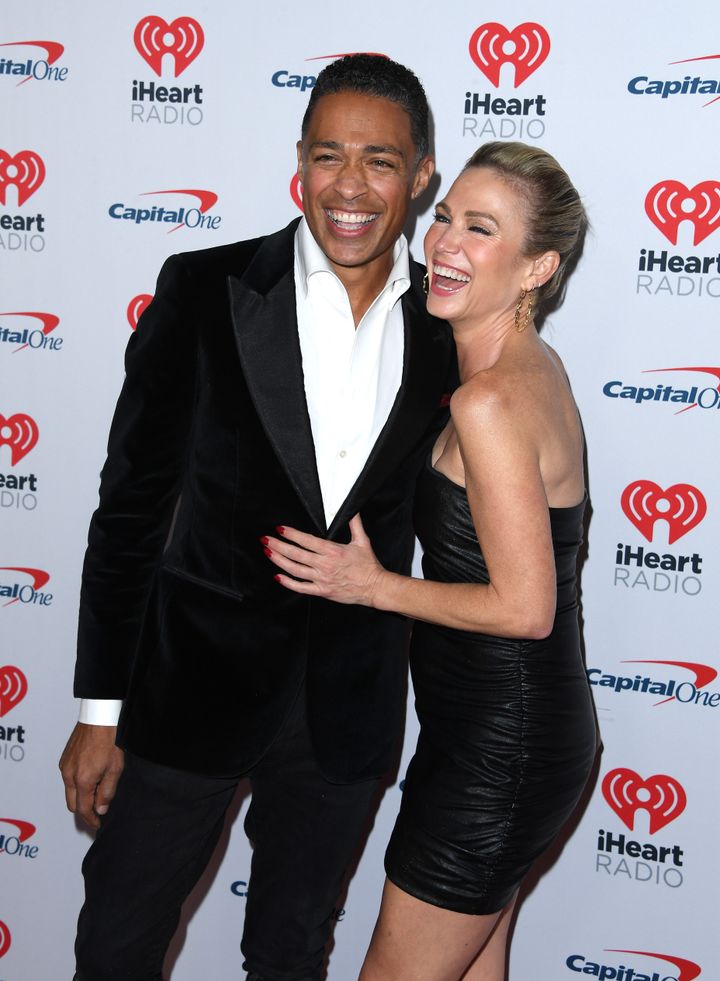 T.J. Holmes and Amy Robach photographed together at KIIS FM's iHeartRadio Jingle Ball 2023 on Dec. 1, 2023, in Inglewood, California.