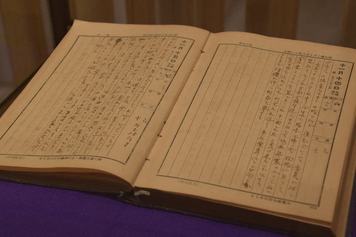 金栗四三が書いた日記からは、彼が中心となり箱根駅伝が生まれたことが分かる（熊本県玉名市所蔵）