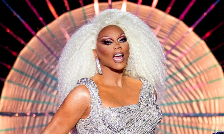 RuPaul on the set of Drag Race UK