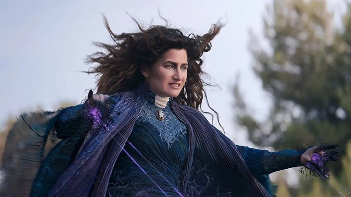 Kathryn Hahn as Agatha Harkness in the WandaVision finale