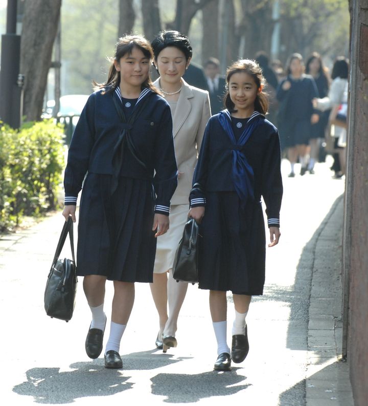 眞子さま、佳子さま入学式（2007）