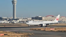  Plane Bursts Into Flames After Landing On Runway At Tokyo Airport