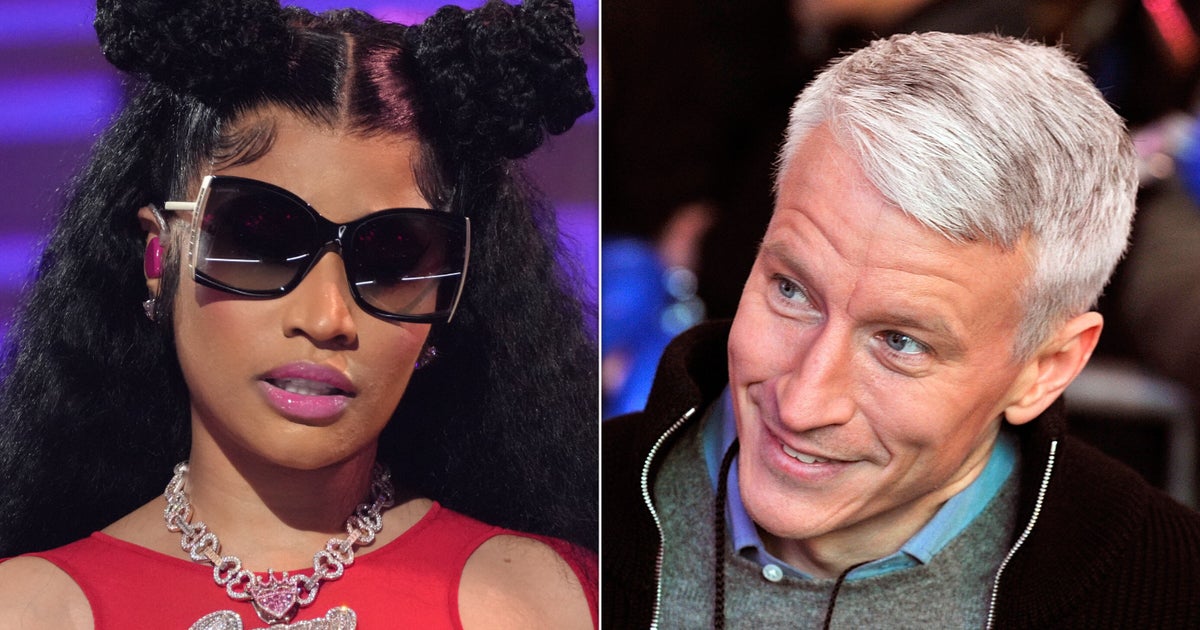 NextImg:Anderson Cooper Was Very Confused By Nicki Minaj's Aggressive New Year's Resolution