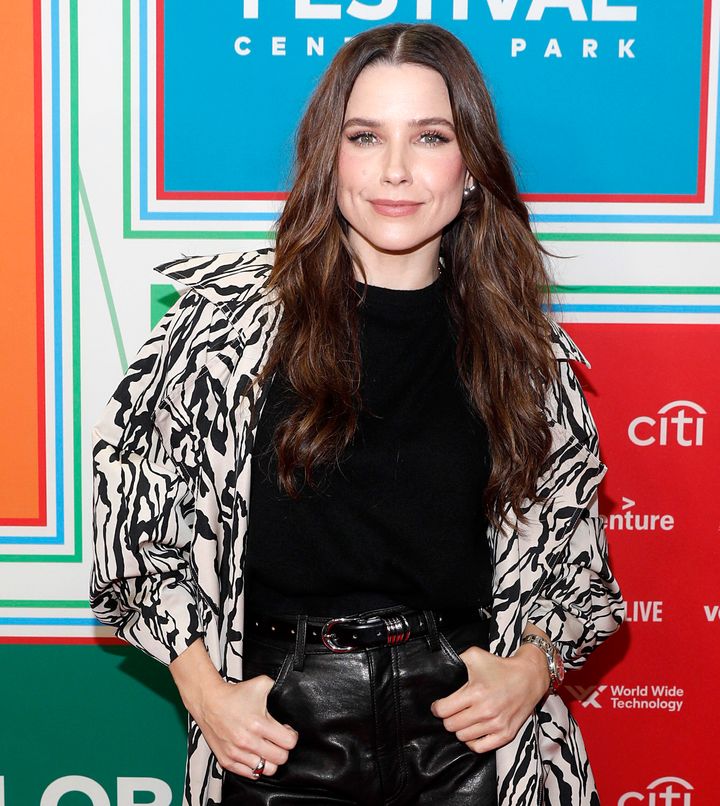 Sophia Bush, here at Global Citizen Festival 2023 in New York City, said the past year "put me back in my body" in a recent Instagram post.