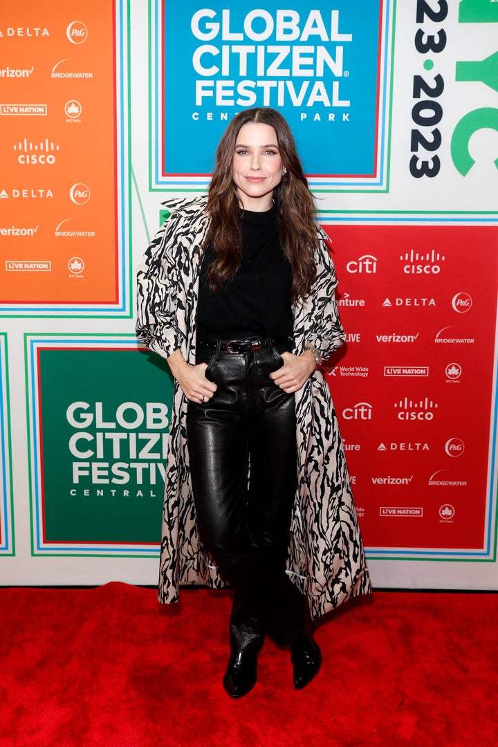 Sophia Bush, here at Global Citizen Festival 2023 in New York City, said the past year "put me back in my body" in a recent Instagram post.